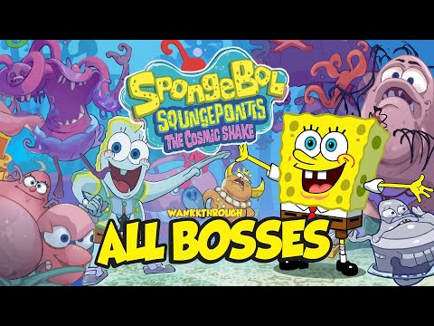 Видео: SpongeBob SquarePants The Cosmic Shake - All Bosses | Губка Боб - Космический шейк - Все боссы