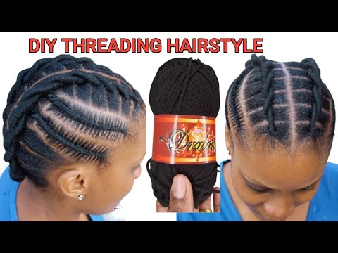 Видео: Как самостоятельно заплести африканские нити из волос/пряжи, шаг за шагом, для начинающих