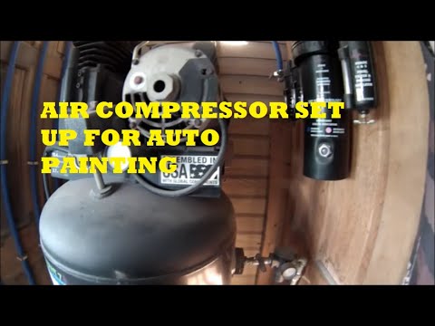 Видео: УСТАНОВКА ВОЗДУШНОГО КОМПРЕССОРА ДЛЯ ПОКРАСКИ АВТОМОБИЛЕЙ