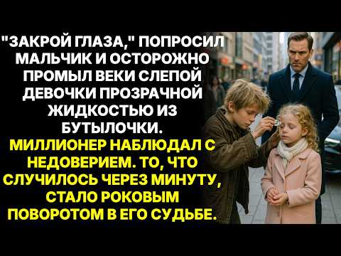 Видео: Бездомный ребенок исцелил дочь миллиардера одной каплей воды, отец выгнал его, но началась расплата…