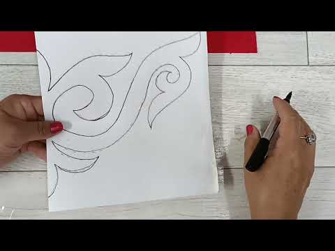 Видео: ою өрнек/дастарханның бұрышына/үш бұрыш ою