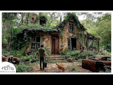 Видео: Мужчина находит заброшенный дом после распавшегося брака, приводит его в порядок и превращает в рай