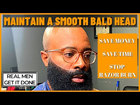 Видео: Уход за лысой кожей головы для чувствительной кожи | Почему влажное бритье лучше всего | Уход за ...