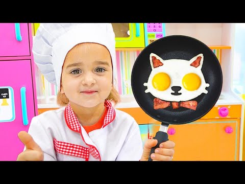Видео: Алиса и Дейя играют в «Веселое кафе» и учатся готовить!