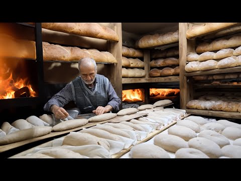 Видео: Историческая пекарня, в которой пекут вкуснейший хлеб! Деревенский хлеб