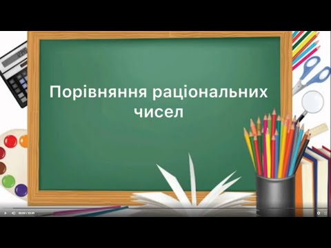 Видео: 6 клас. №37. Порівняння раціональних чисел