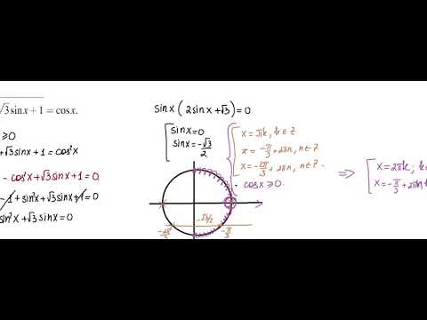 Видео: Тригонометрические уравнения часть 2