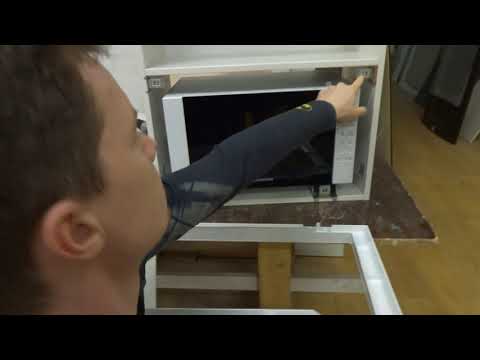Видео: Обзор монтажа Микроволновая печь встраиваемая Samsung FW77SUW , Samsung FW87SUW