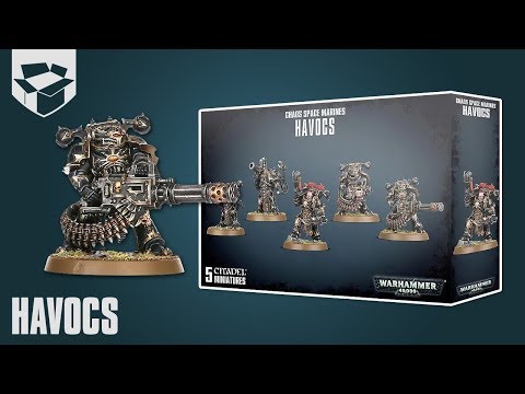 Видео: Анбоксинг - Chaos Space Marine Havocs