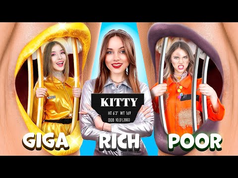 Видео: Бедная vs Богатая vs Гига Богатая Заключенная! Как Сбежать с Тюрьмы?