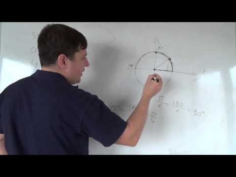 Видео: Алгебра 10 класс. 6 октября. Градусы в тригонометрии