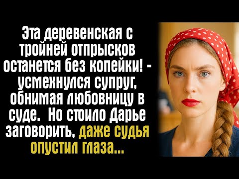 Видео: Эта деревенская с тройней отпрысков останется без копейки! — усмехнулся супруг, обнимая любовницу...