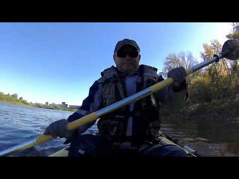 Видео: Сплав на каноэ по реке Тура, в черте города Тюмень, 12 км.