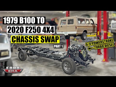Видео: Замена шасси B100 1979 года на F250 4x4 2020 года | Ford Era
