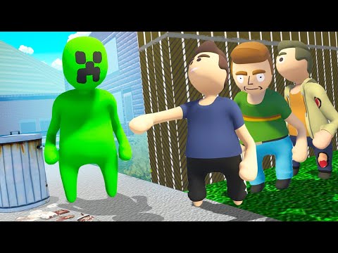 Видео: РЕАЛИСТИЧНЫЙ КРИПЕР ИЩЕТ НАС! САМАЯ БЕЗУМНАЯ НЫЧКА! УГАРНЫЕ ПЛАСТИЛИНОВЫЕ ПРЯТКИ В HUMAN FALL FLAT