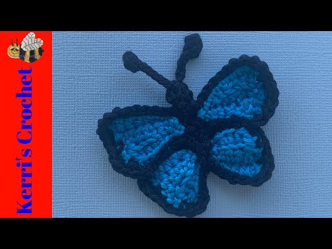 Видео: Урок по вязанию крючком маленькой бабочки – Урок по вязанию крючком аппликации