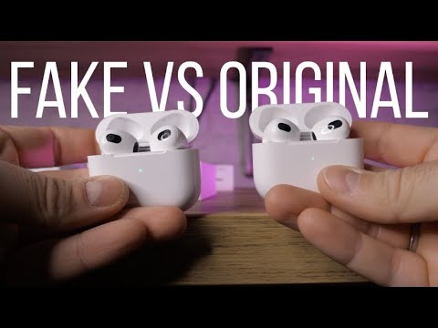 Видео: ПОДДЕЛКА AIRPODS 3 VS ОРИГИНАЛ | Сравнение китайской копии и отличия от настоящих AirPods 3