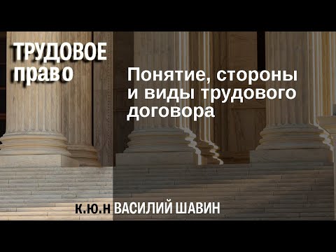 Видео: Понятие стороны и виды трудового договора