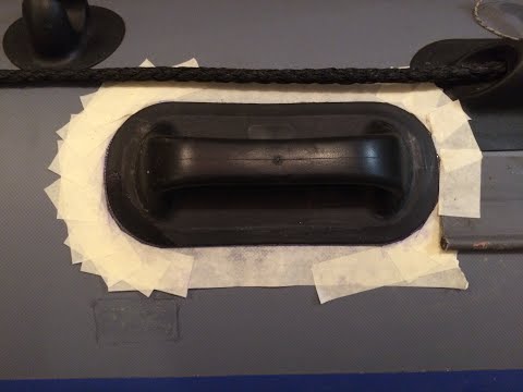 Видео: №126. Как приклеить ручку к лодке ПВХ.