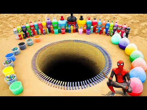 Видео: ЭКСПЕРИМЕНТ: Большое извержение зубной пасты из гигантских бутылок Coca Cola, Fanta, 7up, Mtn Dew...