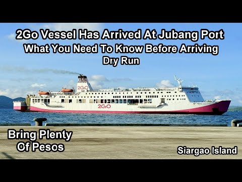 Видео: Судно 2GO M/V St. Francis Xavier прибыло в порт Джубанг острова Сиаргао #новоституризма