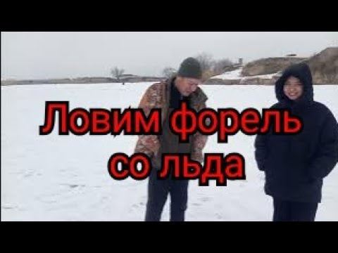 Видео: Рыбалка близ Алматы. Ловлю форель со льда.