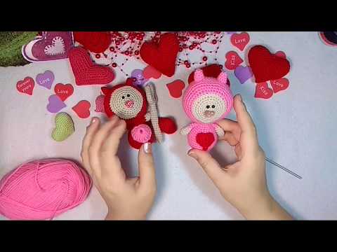 Видео: МК//Вязаная игрушка "Влюблённые Дьяволята". Часть 3.