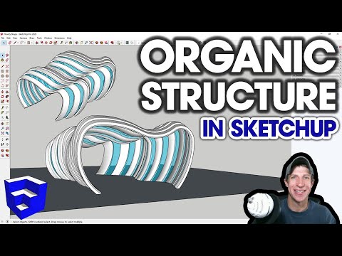 Видео: ОРГАНИЧЕСКИЕ СТРУКТУРЫ в SketchUp с Flowify и Curviloft!