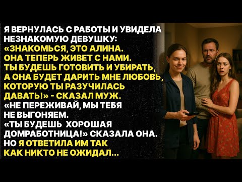 Видео: Муж привел домой любовницу и хотел чтобы я прислуживала им