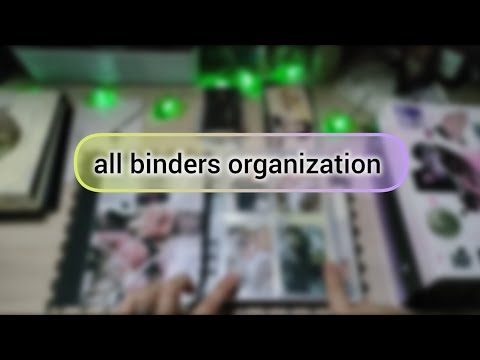 Видео: 🍂 сумбурная осенняя организация биндеров / bts, svt hoshi, skz, shownu./ binder organization