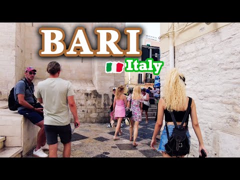 Видео: Бари Италия 🇮🇹| Пешеходная экскурсия по Италии: самые красивые города Италии 🌞 Июль 2023 🌞| Видео 4К