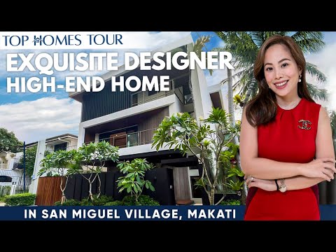 Видео: Великолепная отделка! Великолепный дом с участком на продажу в деревне Сан-Мигель, Макати-Сити • ...