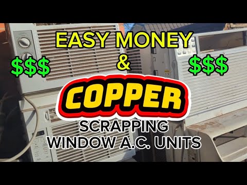 Видео: УТИЛИЗАЦИЯ ОКОННЫХ КОНДИЦИОНЕРОВ ДЛЯ ПОЛУЧЕНИЯ МЕДИ И МАКСИМАЛЬНОЙ ПРИБЫЛИ!! #лом #переработка #м...