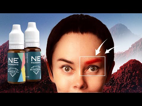 Видео: Почему минеральные пигменты краснеют на бровях?