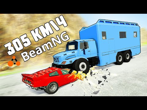 Видео: УВЕРНУЛСЯ ОТ ФУРЫ НА СКОРОСТИ 305КМ/Ч! ДВИГАЙСЯ ИЛИ УМРИ BEAM NG MP Мультиплеер
