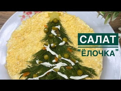 Видео: Жаңа жылдық “Шырша”салаты.Салат”Ёлочка”на новогодний стол.