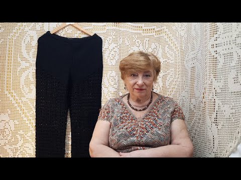 Видео: Ажурные брюки. Мастер-класс по вязанию крючком от О. С. Литвиной.