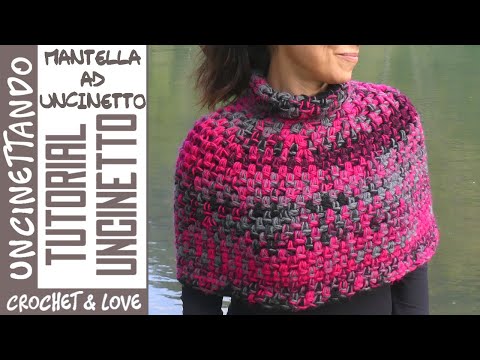 Видео: Простое вязание крючком пончо или накидки 💕 Размеры для женщин и девочек – Урок для начинающих