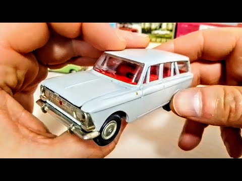 Видео: Москвич 427 универсал. Саратов. Ранний. Красный салон. Модель 1:43.