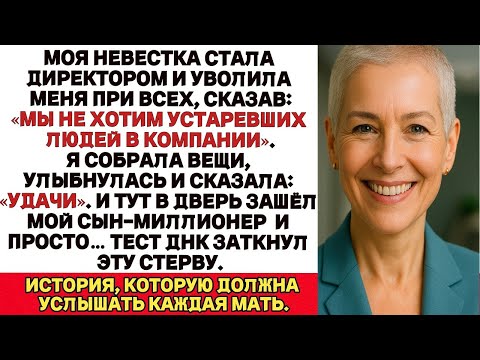 Видео: Моя невестка стала директором и при всех уволила меня.Но через минуту в офис зашёл мой сын… и тогда