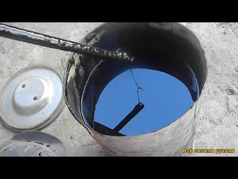 Видео: Приготовления гудрона для фундамента.