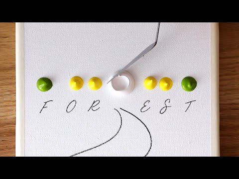 Видео: Как рисовать лес | Акриловая картина для начинающих | Учебник по пейзажной живописи #135