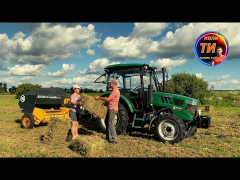 Видео: Оце апарат🔥тюкуємо люцерну на ДТЗ 5504НК з прес-підбирачем Rivierre Cassalis RC42👌‼️