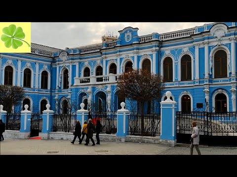 Видео: Москва. Прогулка по усадьбе Салтыковых-Чертковых на Мясницкой улице. История.