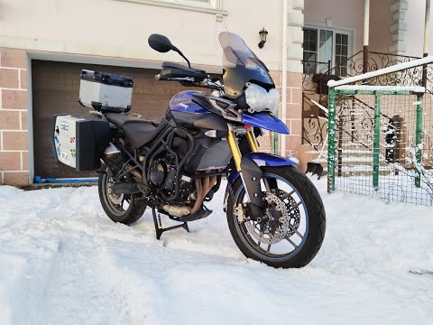 Видео: Полный, подробнейший обзор мотоцикла Triumph Tiger 800 XR 2014 года, от реального владельца.