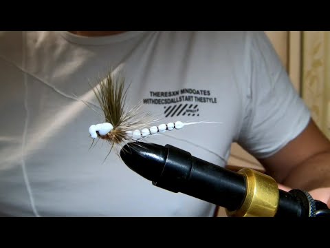 Видео: Нахлыст. Вяжем мушку Mahican Mayfly (Поденка).