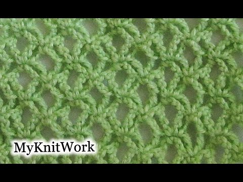 Видео: Узор "Рогатки" крючком.