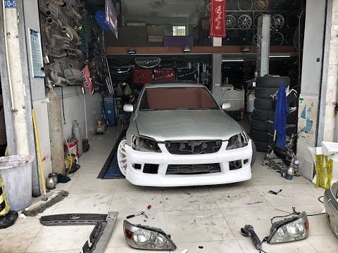 Видео: Устанавливаем обвес BN Sports на Altezza