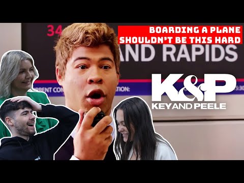 Видео: РЕАКЦИЯ БРИТАНСКОЙ СЕМЬИ | Key and Peele — Посадка на самолет не должна быть такой сложной!