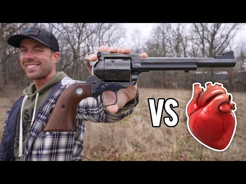 Видео: Самый культовый калибр пистолета в мире??? (против человеческого сердца)